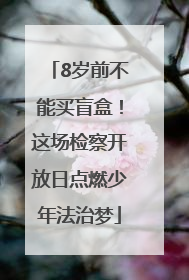 8岁前不能买盲盒！这场检察开放日点燃少年法治梦