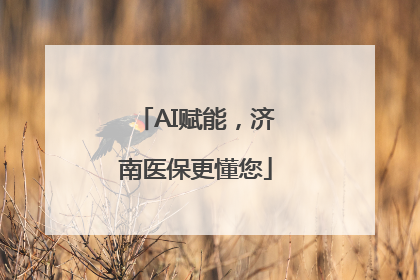 AI赋能，济南医保更懂您