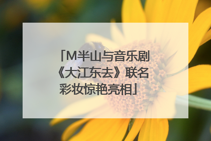 M半山与音乐剧《大江东去》联名彩妆惊艳亮相